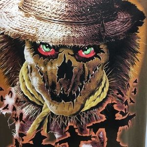 NEW SCARECROW KING Red Eyes Evil SCARECROW T-SHIRT
